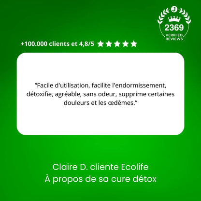 🌿 Patchs Détox Ecolife® – Réveillez-vous chaque matin plus léger et plein d'énergie !