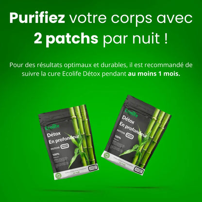 🌿 Patchs Détox Ecolife® – Réveillez-vous chaque matin plus léger et plein d'énergie !