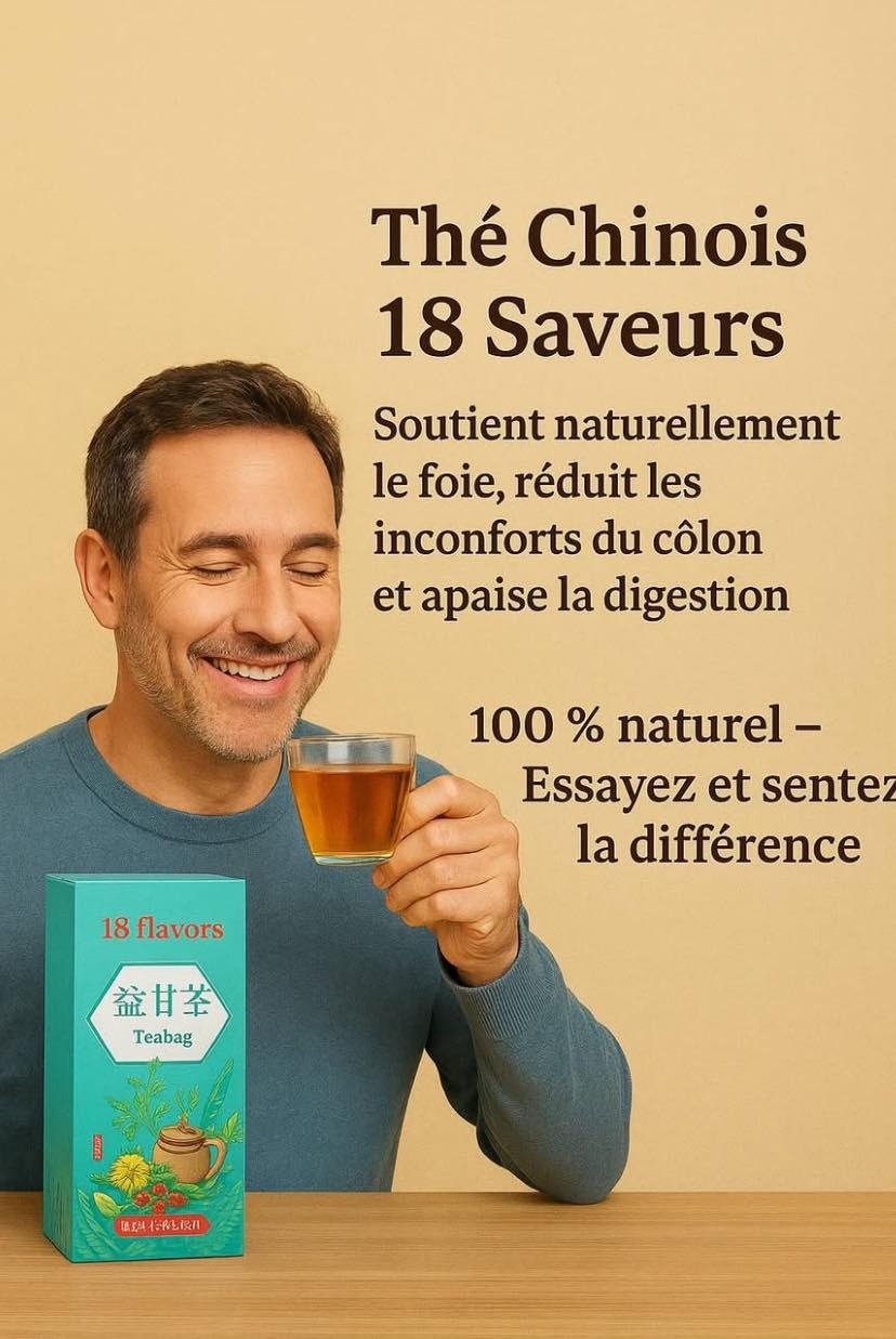 🍃 Thé Détox Foie 18 Plantes – Nettoyez votre corps, retrouvez votre énergie naturellement