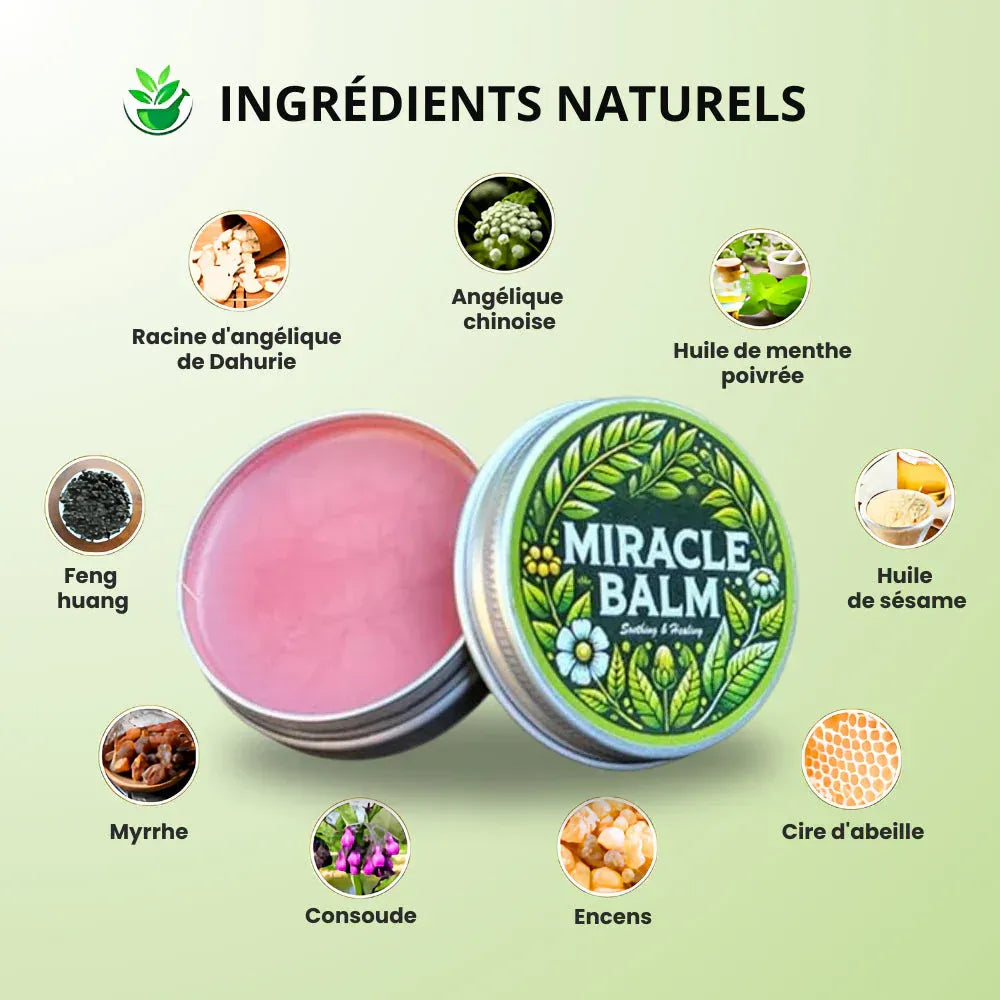 🟢 MIRACLE BALM – Le Baume Naturel Qui Soulage, Apaise et Rafraîchit Immédiatement